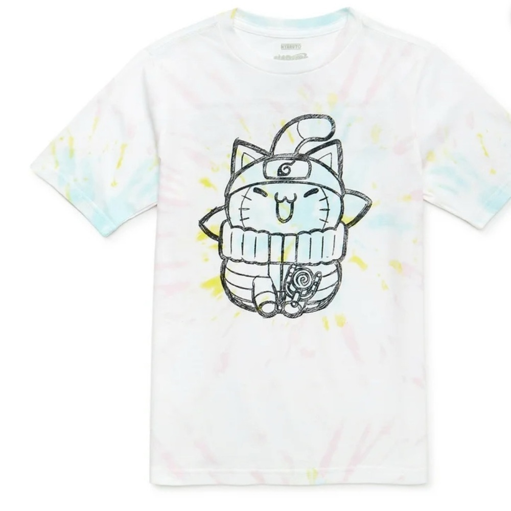 NEW Kids Tie-Dye Cat Graphic T-Shirt